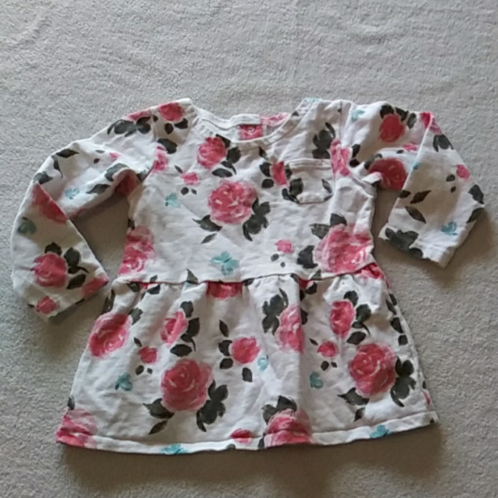 Carter's 24m floral sweater dress